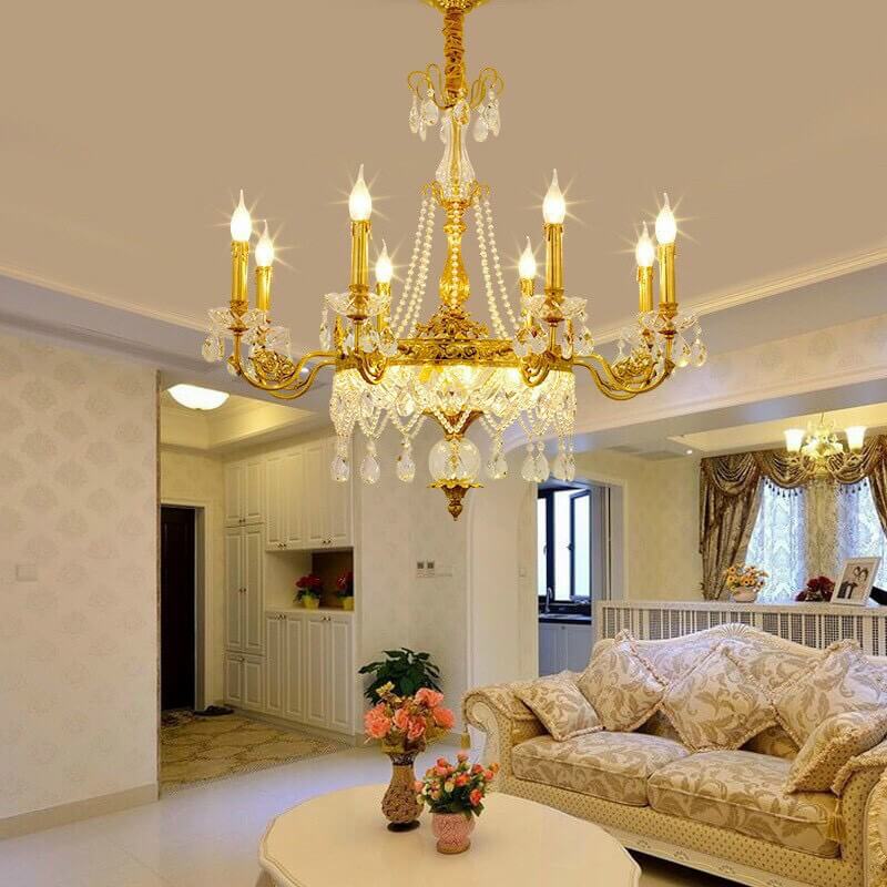 Mẫu đèn chùm phòng khách đẹp