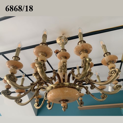 Đèn Chùm Cao Cấp Đồng Xịn 6868/18 Lio Lighting