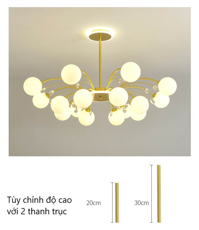 Đèn thả phòng khách cao cấp