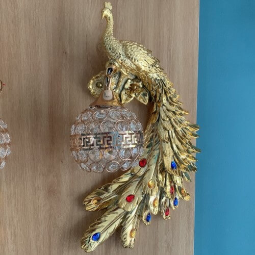 Đèn Treo Tường Con Công Mạ Vàng Pháp Lio Lighting