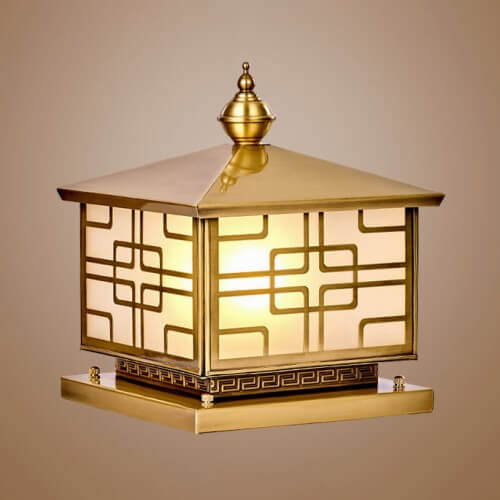 Đèn Trụ Cổng Ngoài Trời Bằng Đồng Lio Lighting