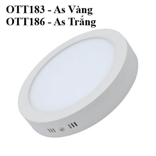Đèn Ốp Trần Viền Trắng Tròn 18w – OTT183/OTT186