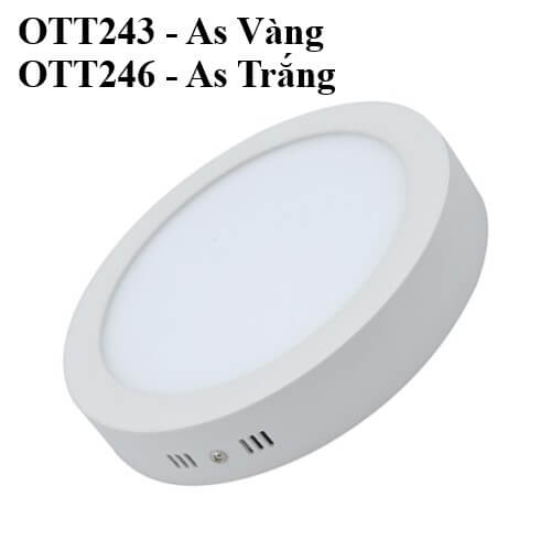 Đèn Ốp Trần Viền Trắng Tròn 24w – OTT243/OTT246
