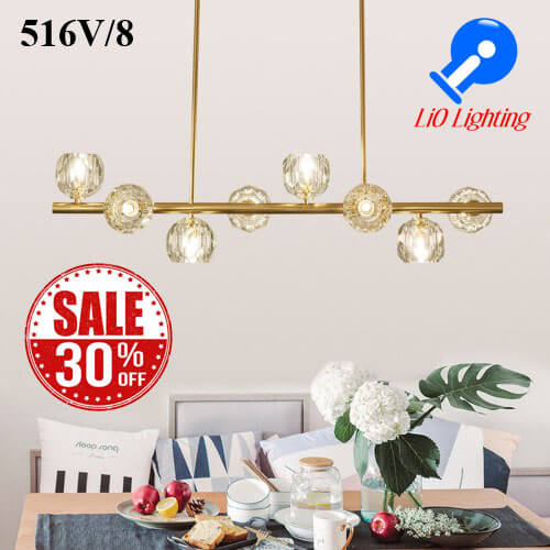 Đèn Thả Bàn Ăn Hiện Đại Lio Lighting 516V/8