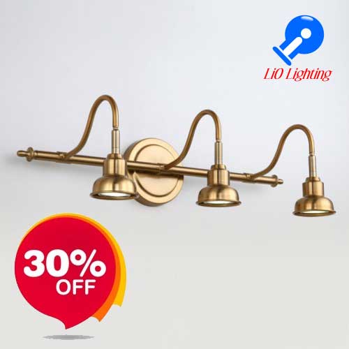 Đèn Soi Tranh Mạ Đồng Lio Lighting S24/3