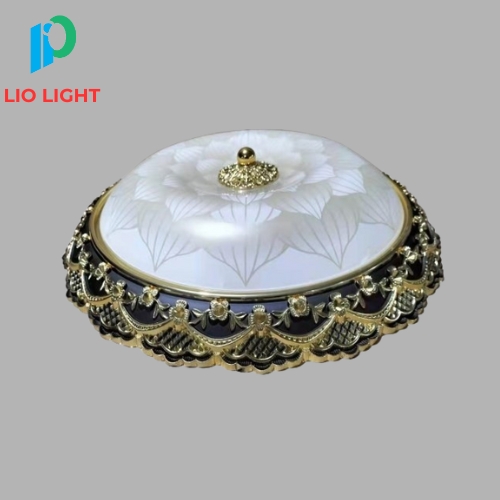 Đèn Mâm Ốp Trần Cổ Điển Phòng Ngủ, Phòng Khách, Ban Công | Lio M301